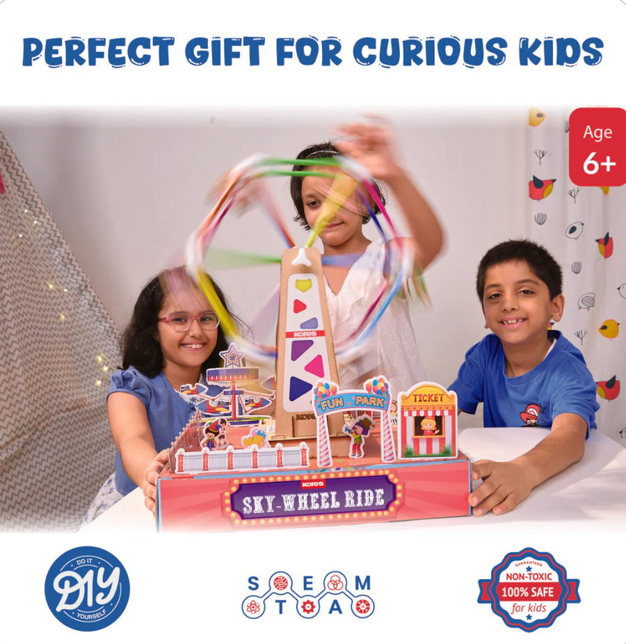 Kores Sky-Wheel Ride DIY STEM Kit – 120+ Pcs | Ages 6+