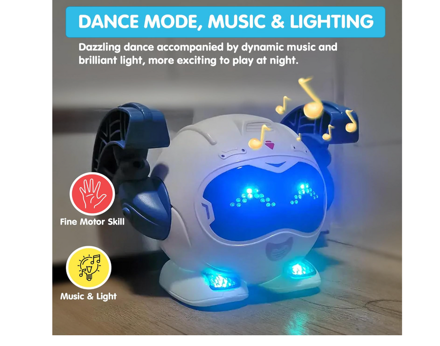 Kidology Tumbling Voice Control Robot - Dance, Music & Light Toy