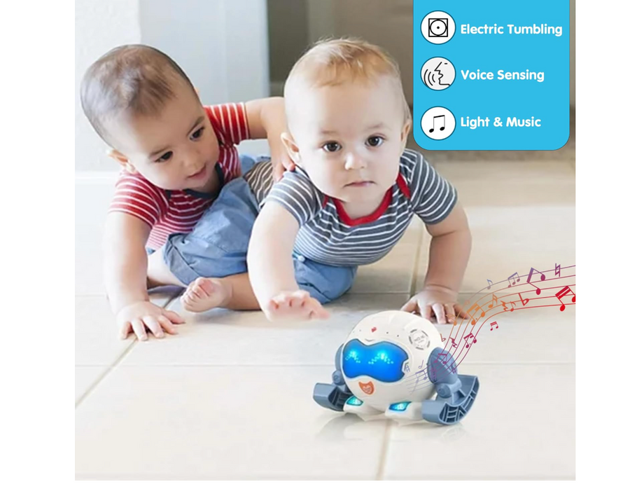 Kidology Tumbling Voice Control Robot - Dance, Music & Light Toy