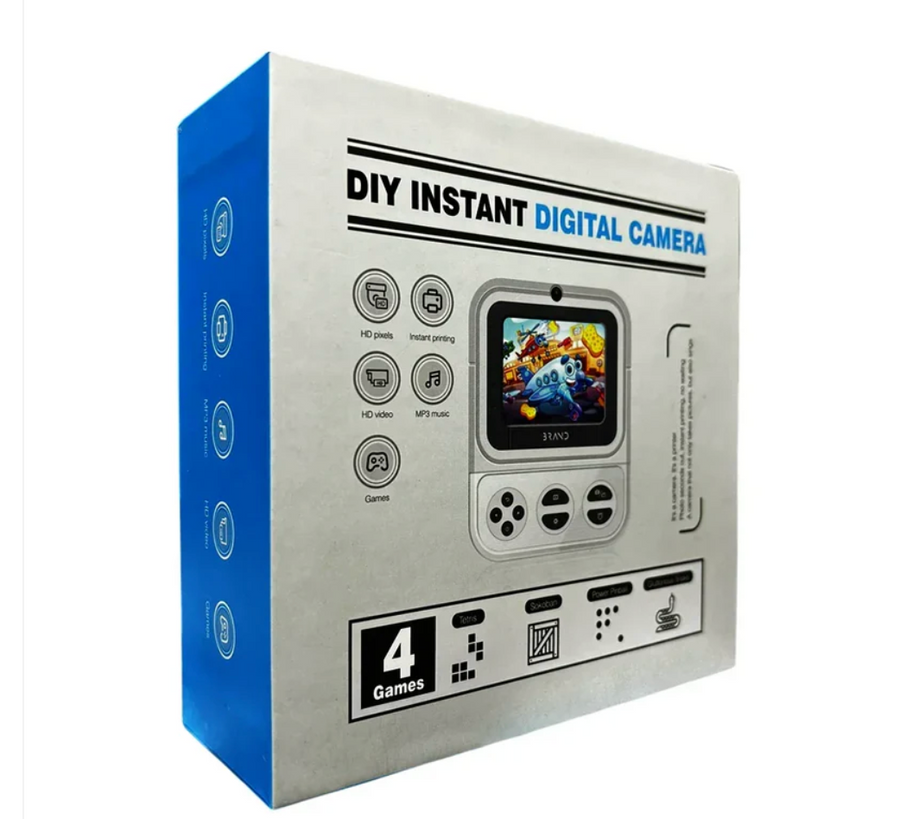 DIY Instant Digital Camera for Kids - Print, Games & Music