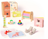 Curious Cub Play & Learn Montessori Kit – Level 3 | 8-in-1 Baby Sensory Box | 3 Months+