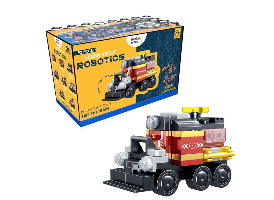 Learn About Robotics – Build Your Own Train Kit (8-in-2 Robot/Train, 7+ Years)