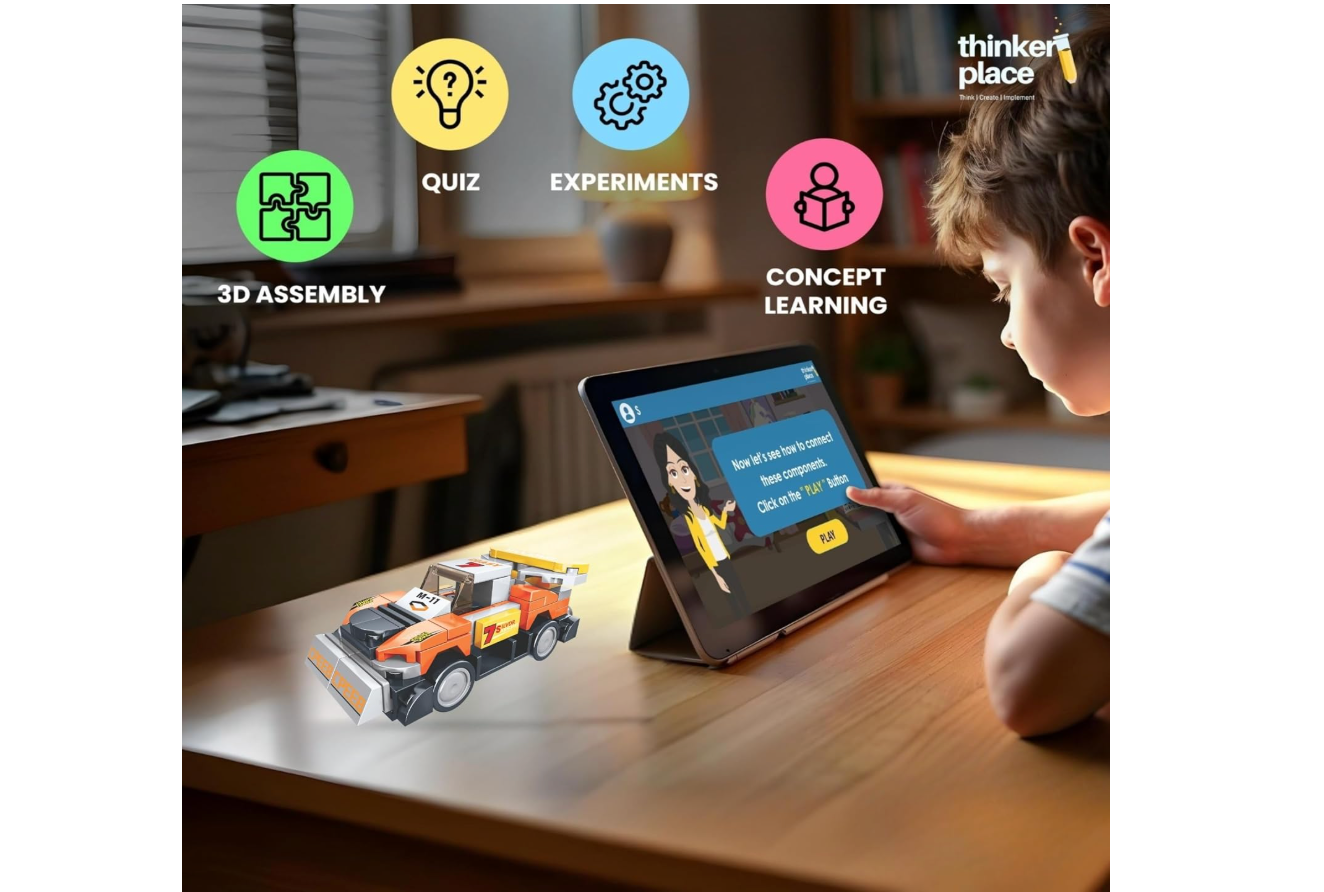 Learn About Speed – Build Your Own Race Car | 8-in-1 Robot Kit (7+ Years)