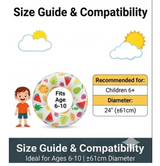 1pc Inflatable Swimming Ring, Swimming Tube for Kids, Lightweight Baby Swim Ring Tube, Water Pool Float Ring, Swimming Pool Accessories (Fruit)