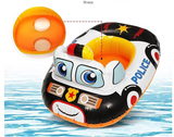 Police Car Inflatable Pool Float for Kids - Baby Swimming Seat Ring