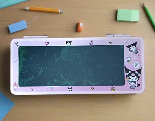 Kuromi Chalkboard Pencil Box – Kawaii Sanrio Stationery