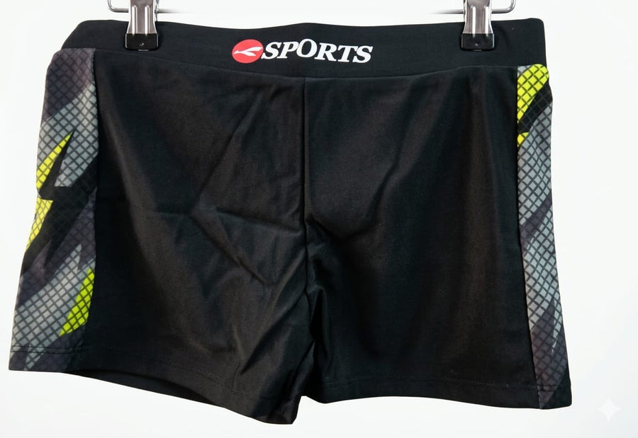 Konexpro Kids Sports Swim Shorts - Neon Yellow Diamond