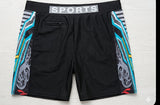 Konexpro Kids Sports Swim Shorts - Teal Graphic Panel