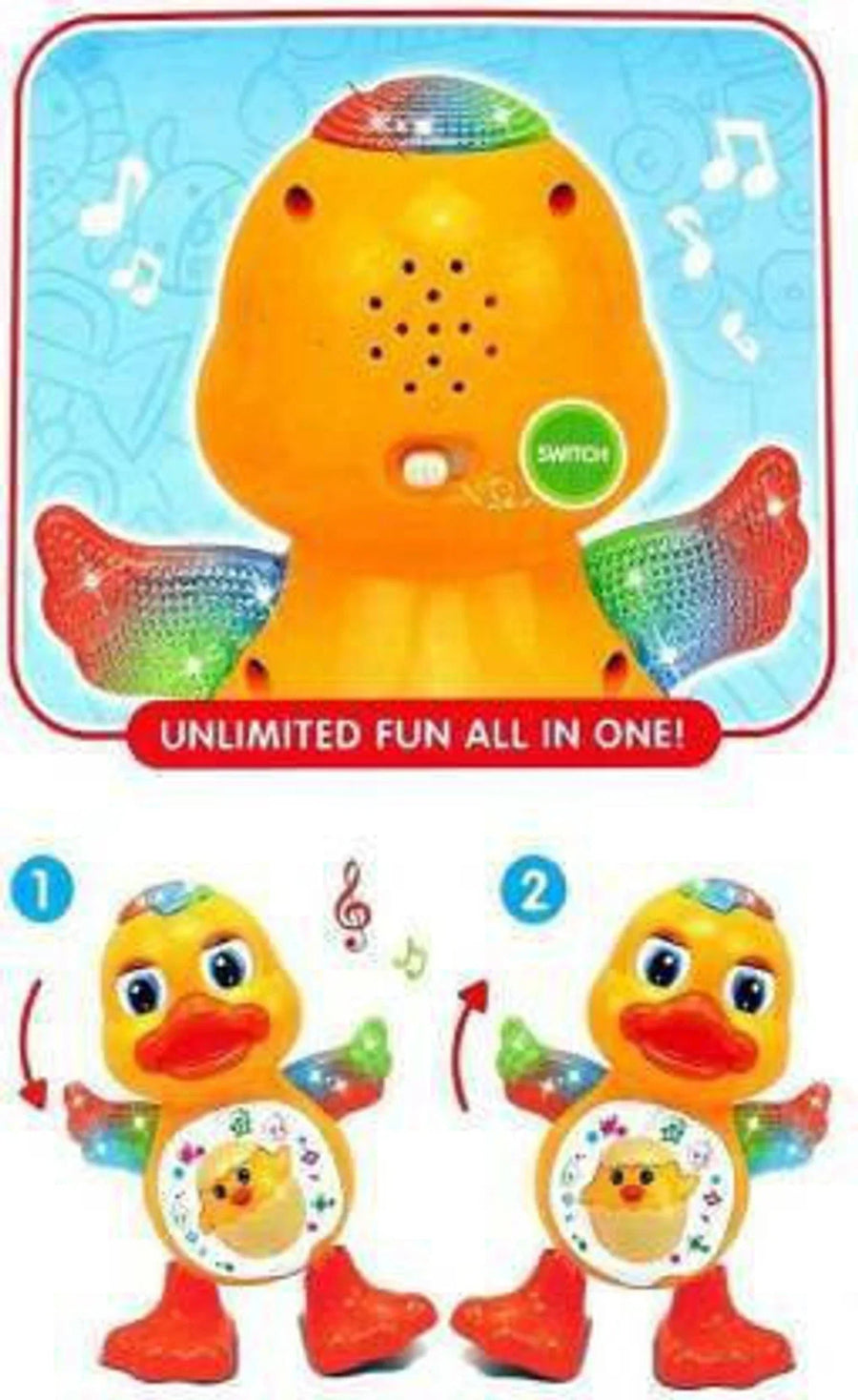 Dancing Duck – Music, Flashing Lights & Real Dancing Action for Kids