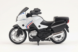 White black RACE sport tourer motorcycle side view white background