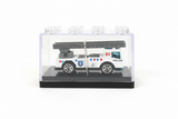 Police 911 ladder truck in display box white background