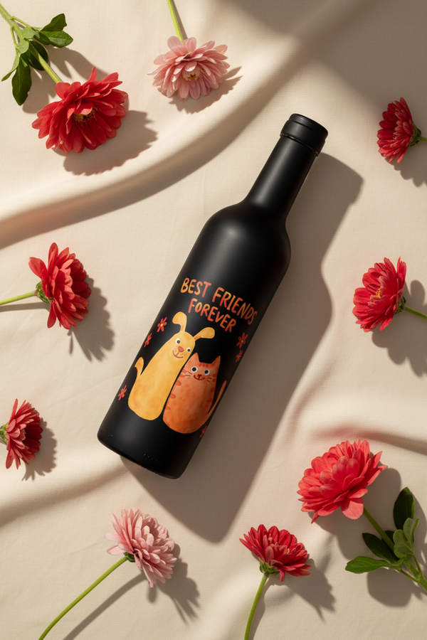 Best Friends Forever bottle - lifestyle flat lay