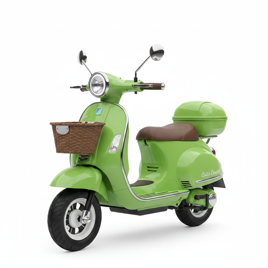Mee Mee Cutie Cruiser green 3/4 angle view