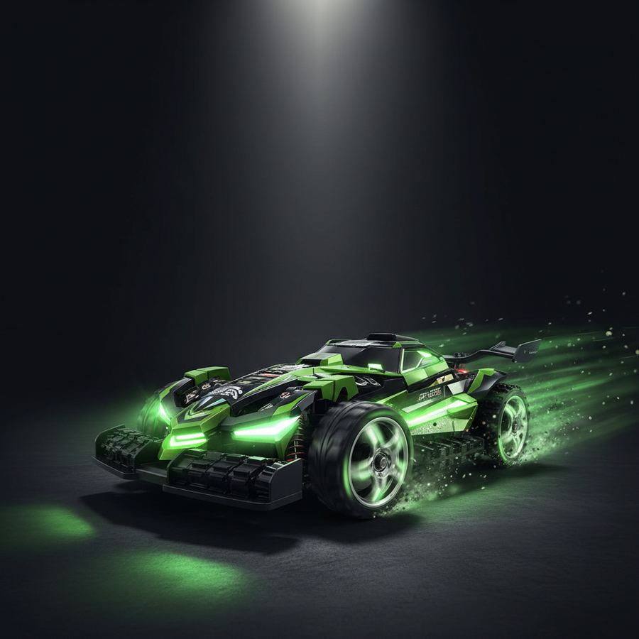 RC Car LED Action Shot