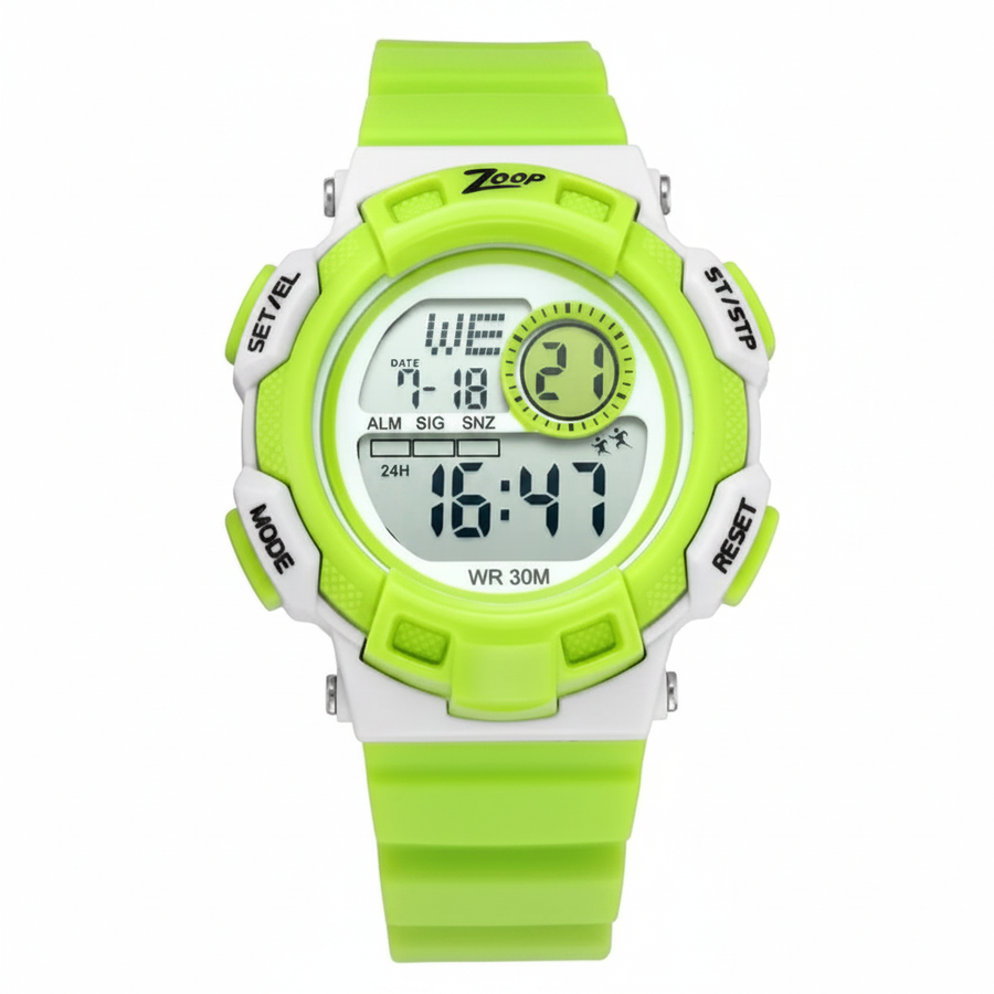 Zoop Green Digital Watch - Product Shot