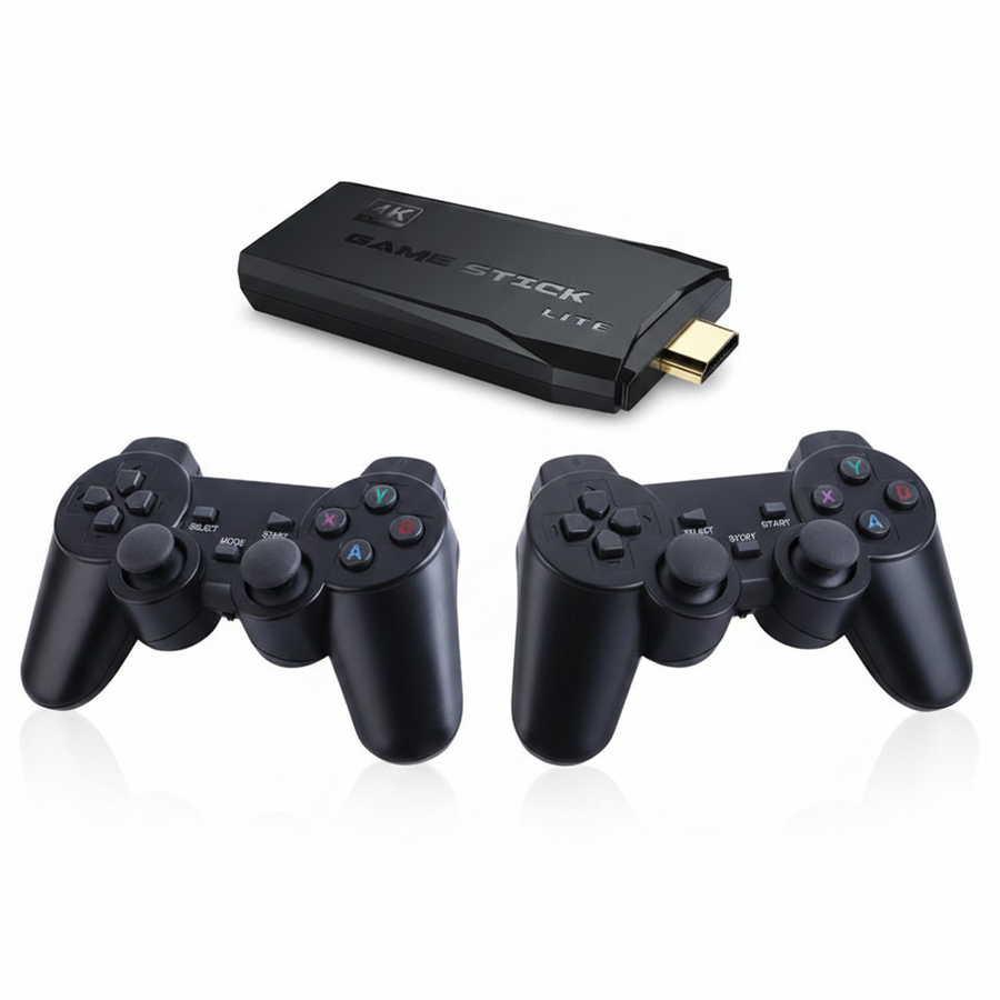 Game Stick Lite 4K with 2 wireless controllers