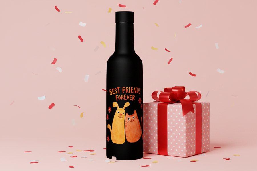 Best Friends Forever bottle - gift scene
