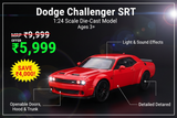 Dodge Challenger SRT 1:24 diecast product ad