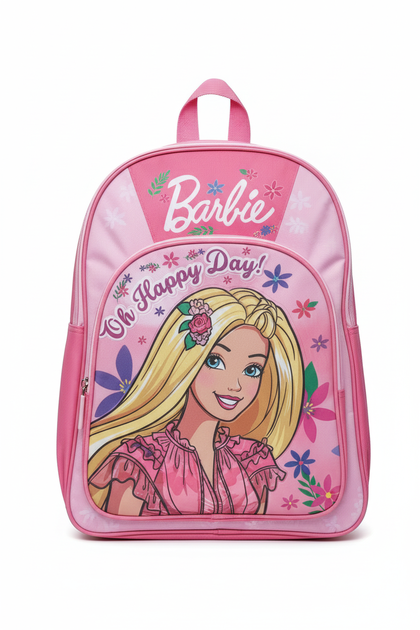 Barbie school bag product photo white background