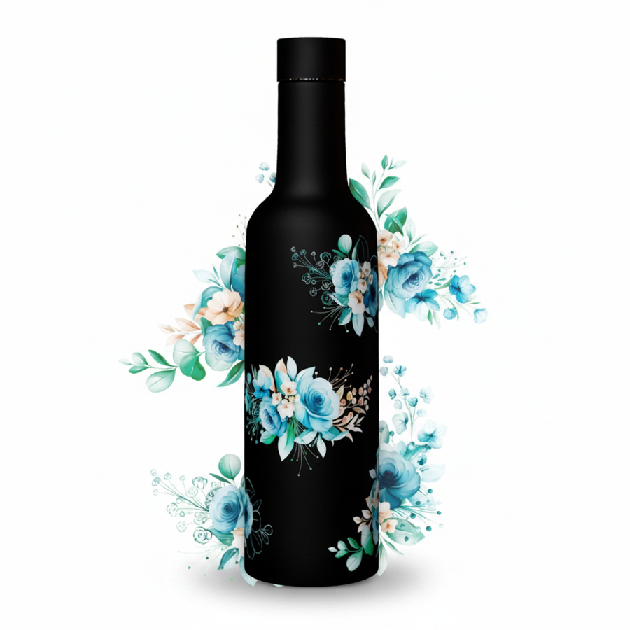 Blue Floret bottle - clean studio hero shot
