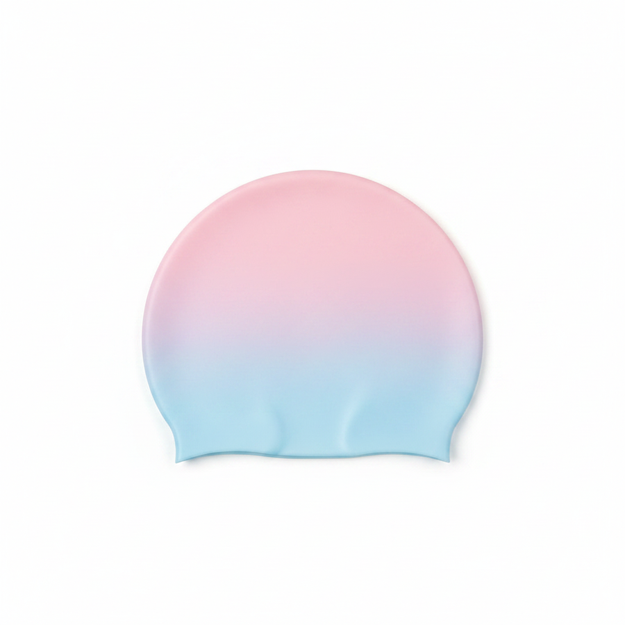 Swim Cap - Pink Blue Gradient Generated