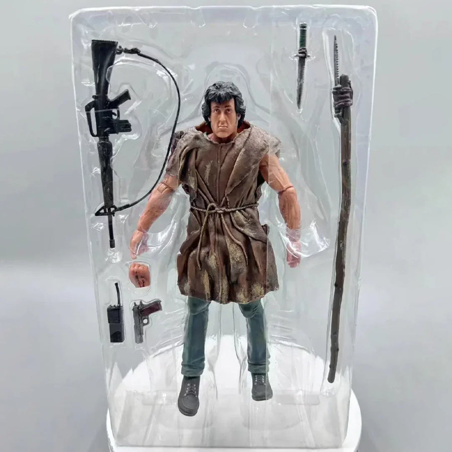NECA Rambo – John J. Rambo Survival Version Action Figure (First Blood)