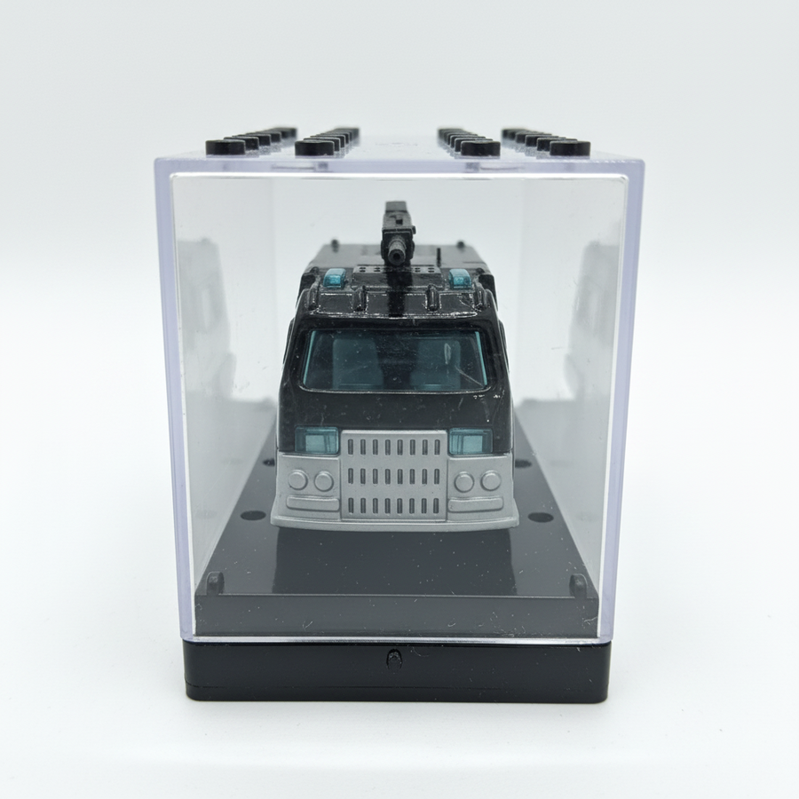 Die-Cast Police Armored Truck Toy Car in Display Box